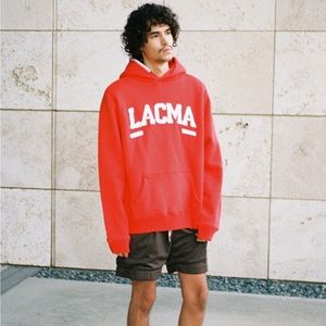 Madhappy x LACMA unisex hoodie sz M (orange NEW)